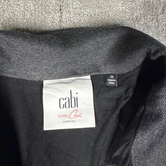 Cabi Love Carol Collection Grey Mesh Net Zip Front Jacket Size M - Picture 4 of 8